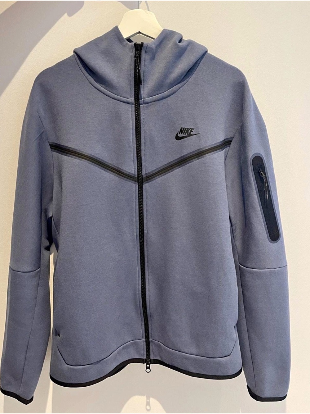 Nike Diffused Blue Fleece Full-Zip Hoodie with Black Accents